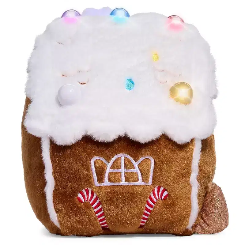 FAO Schwarz 10" Glow Brights Plush LED with Sound Gingerbread House