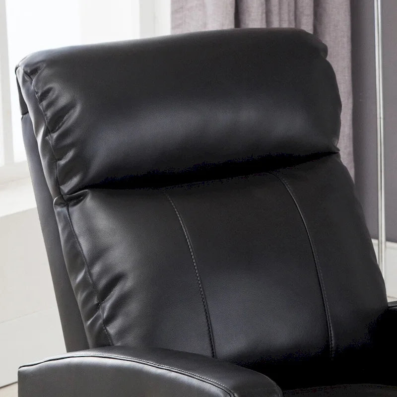 Modern Faux Leather Small Powered Reading Recliner