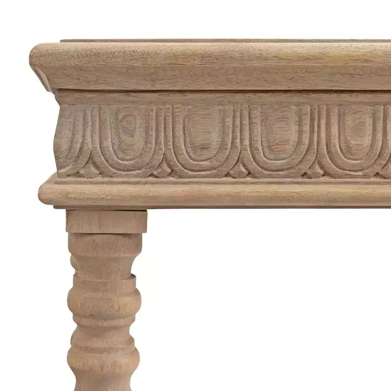 Kate and Laurel Patresa Rectangle Wood Console Table, 36x14x30, Brown