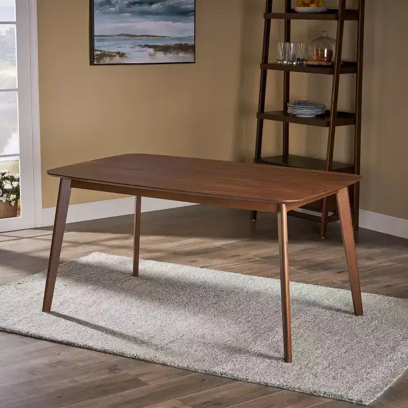 GDFStudio Anne Mid Century Modern Wood Dining Table