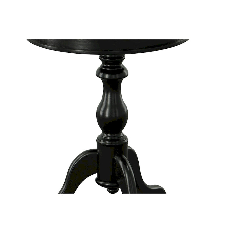 Round Accent Side Table, Copper Finish, Living Room End Table