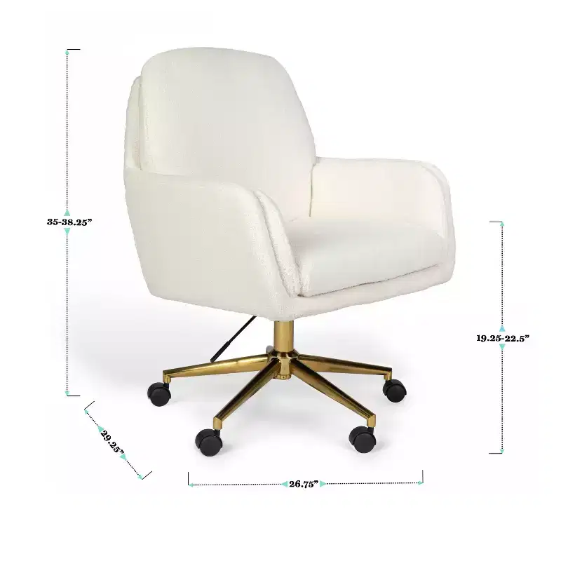 Martha Stewart Clara Upholstered Office Chair