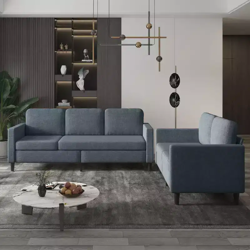 Mjkone Sectional Sofa Couches Set for Living Room 3-Seat Sectional Sofa&Loveseat Sofa
