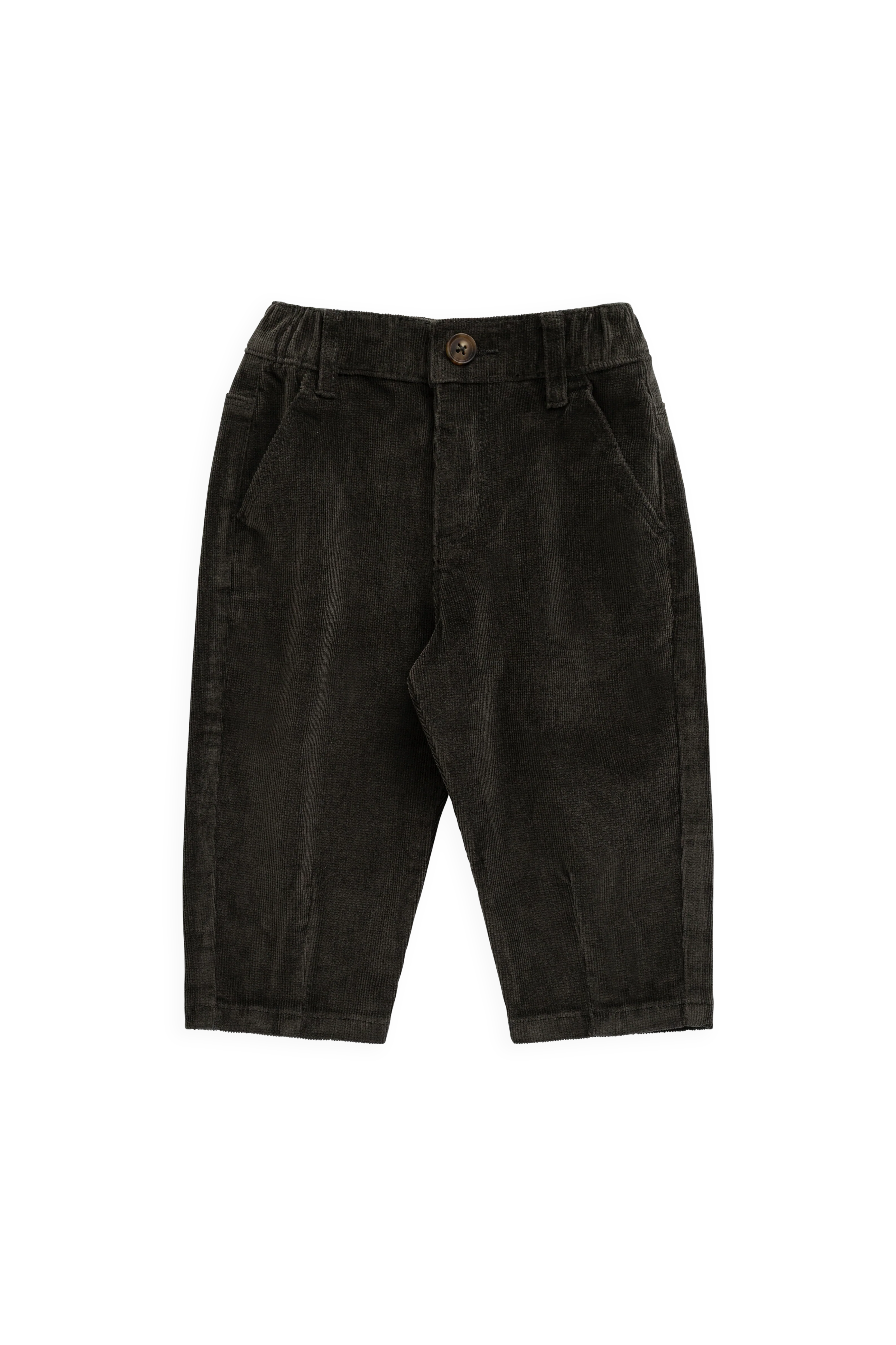Classic Basalt Cotton Pant with Elasticated Waistband & Front Pockets