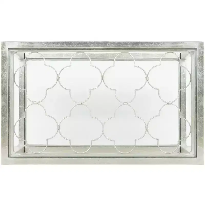 Hanzel Gold Leaf Glass Side Table - AMH8312 - Safavieh Couture