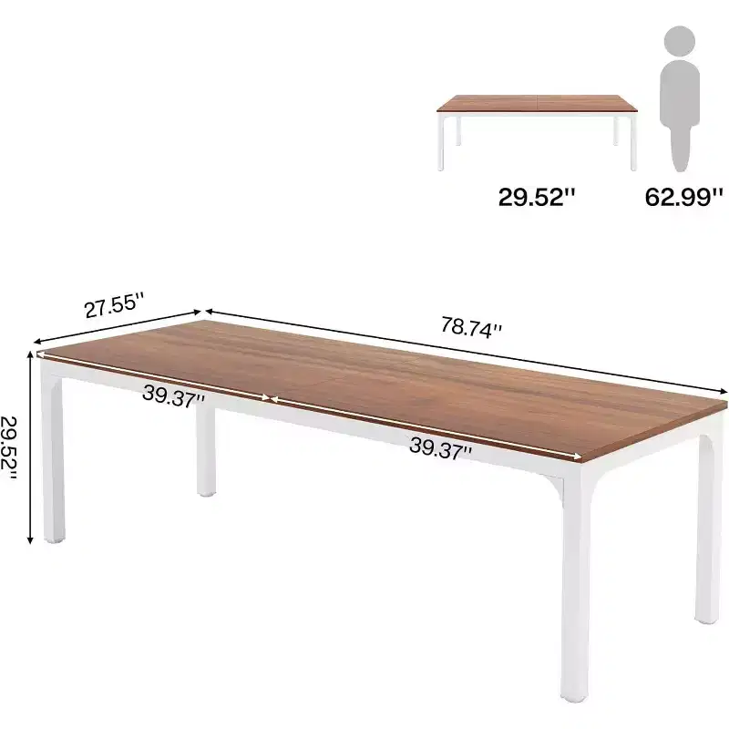 Lantine 78.7 Inches Extra Long Computer Desk
