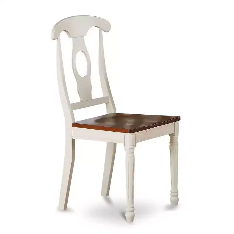 Dining Room Set 5 Piece Table & Chair Set - Rectangle Wood Table with Butterfly Leaf - Kitchen Dinette Furniture