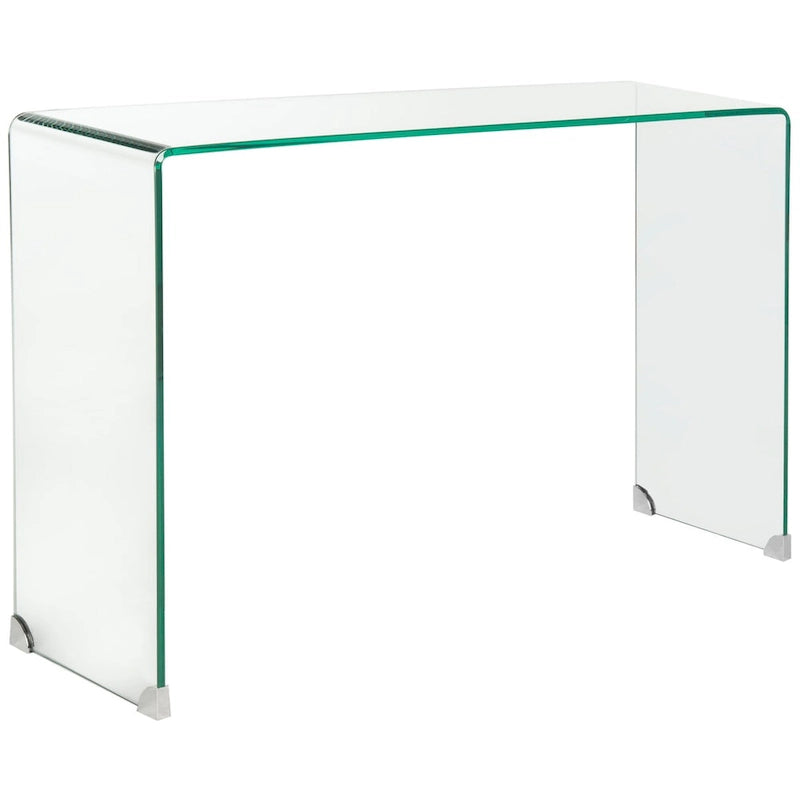 Clear Tempered Glass Console Table - 43.3 x 13.8 x 29.5 in.
