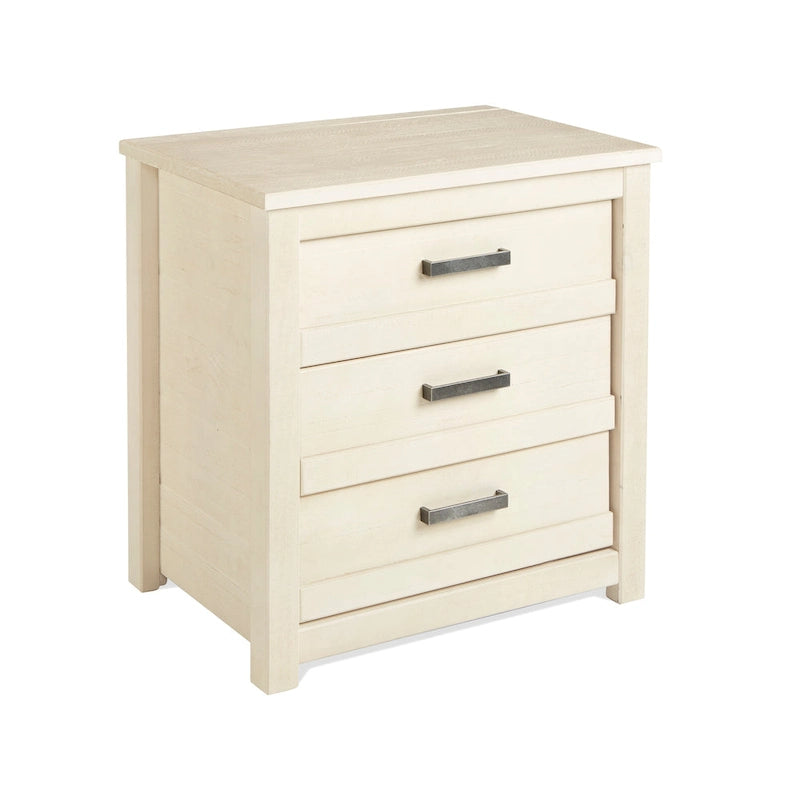 3-Drawer Solid Pine Nightstand