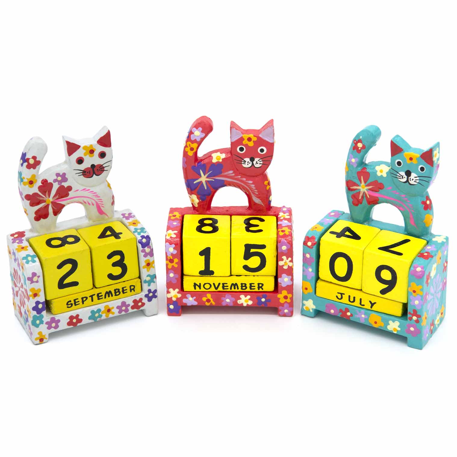 Painted Cat Perpetual Calendar