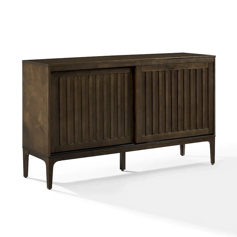 Mid-Century Modern Sideboard with Sliding Doors and Storage