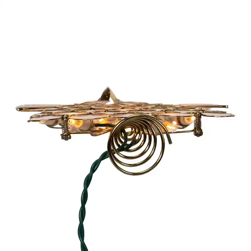 Kurt Adler 9.5 UL 10-Light Capiz Angel Treetop