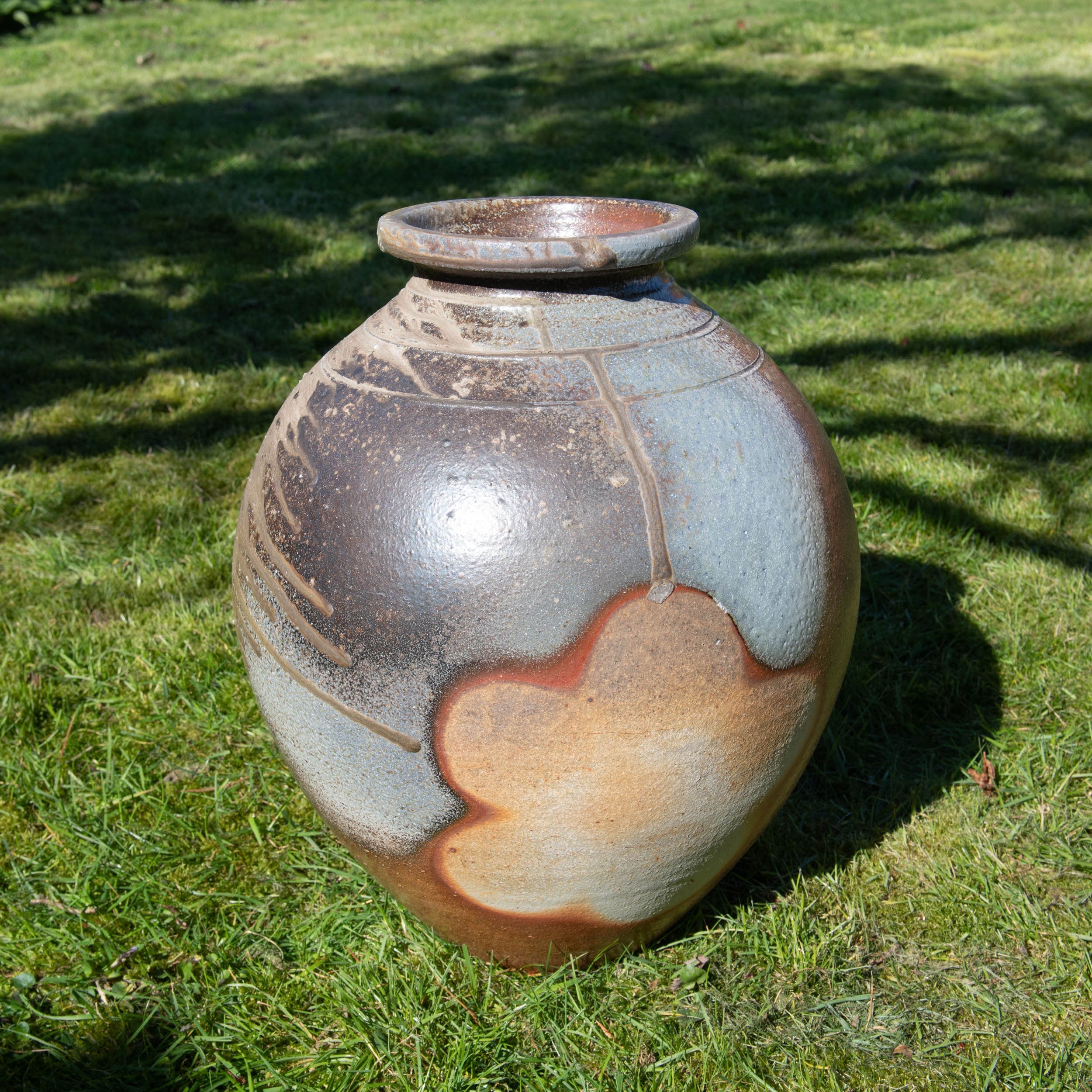 Unglazed Ash Large Jar