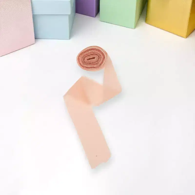Unique Bargains Ribbon Tear-Away Frayed Edge Polyester 157.48x1.57 1 Pc