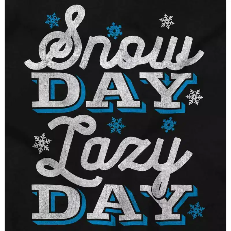 Winter Christmas Lazy Snow Day Hoodie Sweatshirt Women Men Brisco Brands