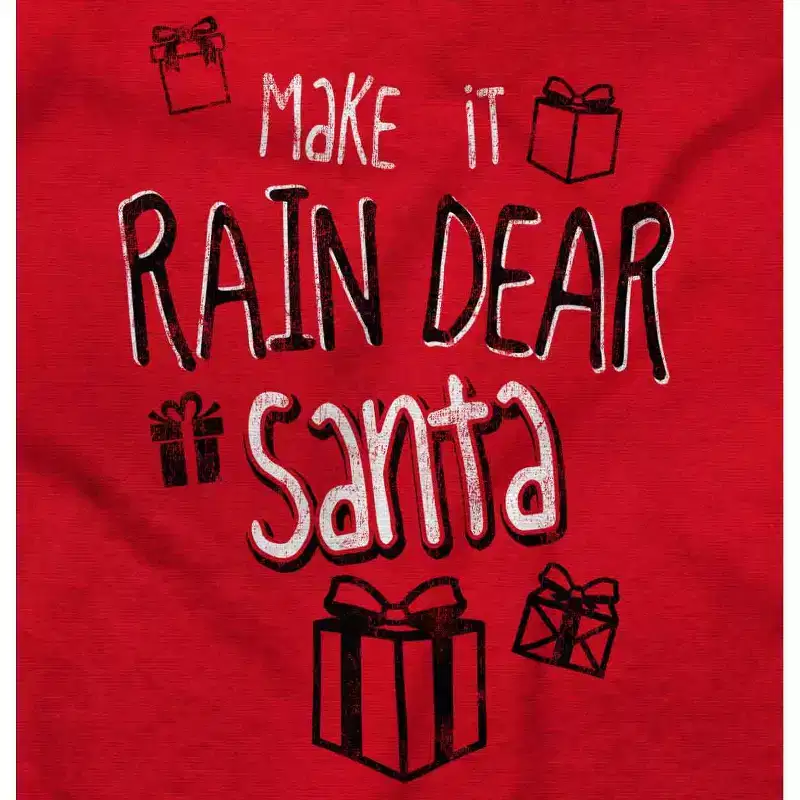 Christmas Make It Rain Dear Santa Sweatshirt for Men or Women Brisco Brands