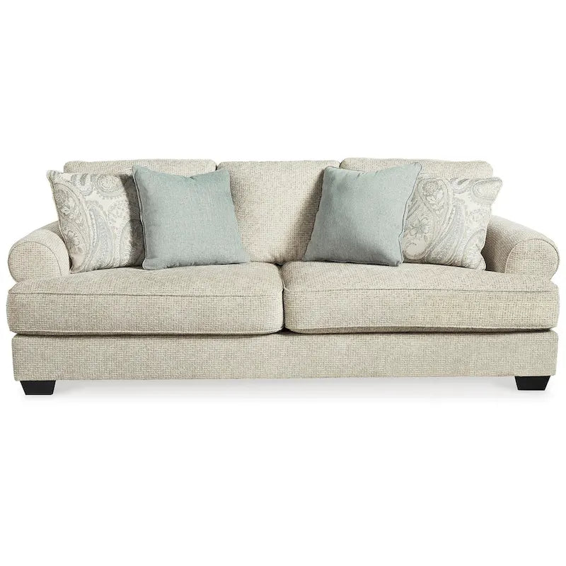 Beige Chenille Sofa - 98W x 45D x 39H