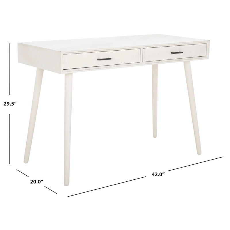 2-Drawer Desk with Stiletto Legs