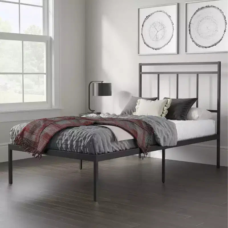 Sauder Cannery Bridge Metal Frame Platform Bed