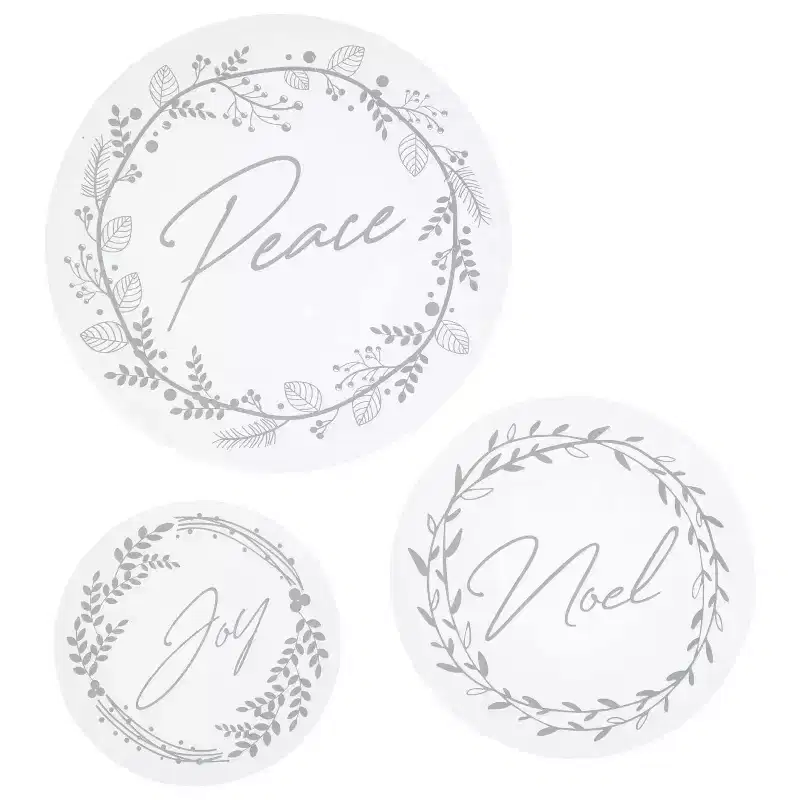 Fun Express Peace, Joy, Noel Christmas Window Clings - 3 Pc.