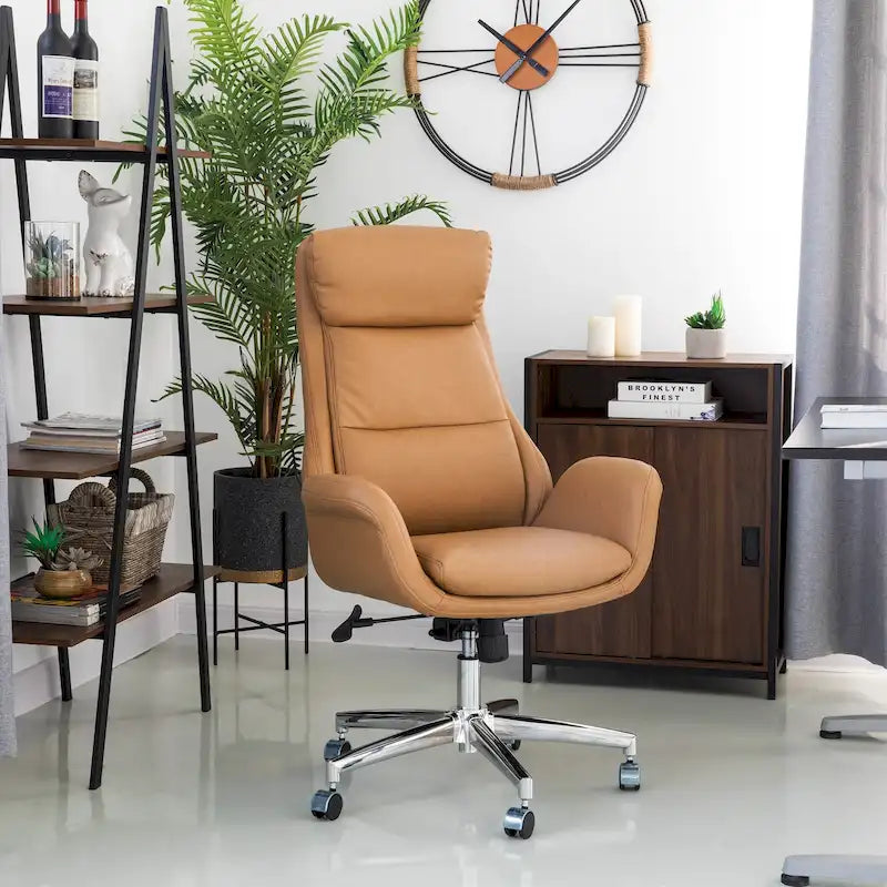 Modern High Back Adjustable Swivel Office Chair with Wheels