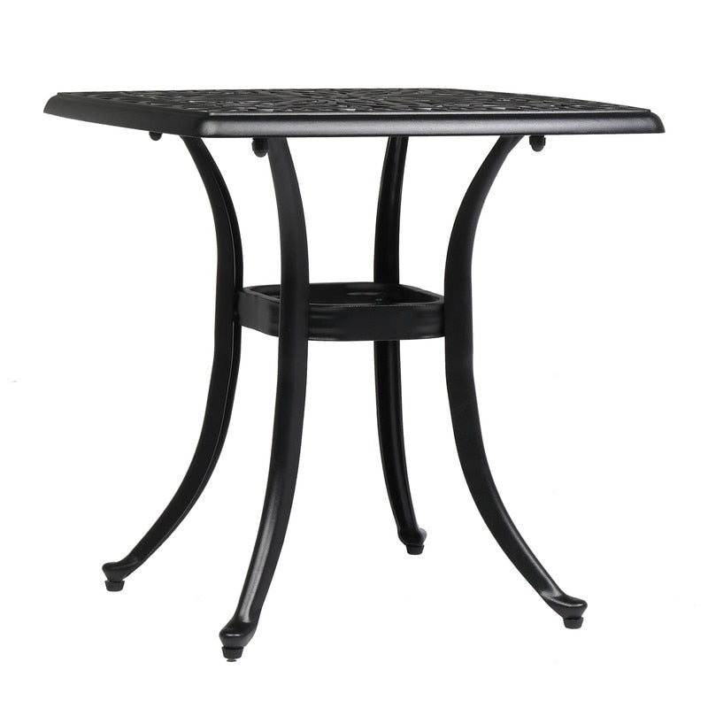Patio 21  Cast Aluminum Dining Table with Umbrella Hole
