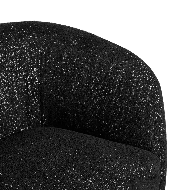 HOMES: Inside + Out 85" Pinehush Boho Curved Boucle Fabric Sofa with Pocket Coil Cushions