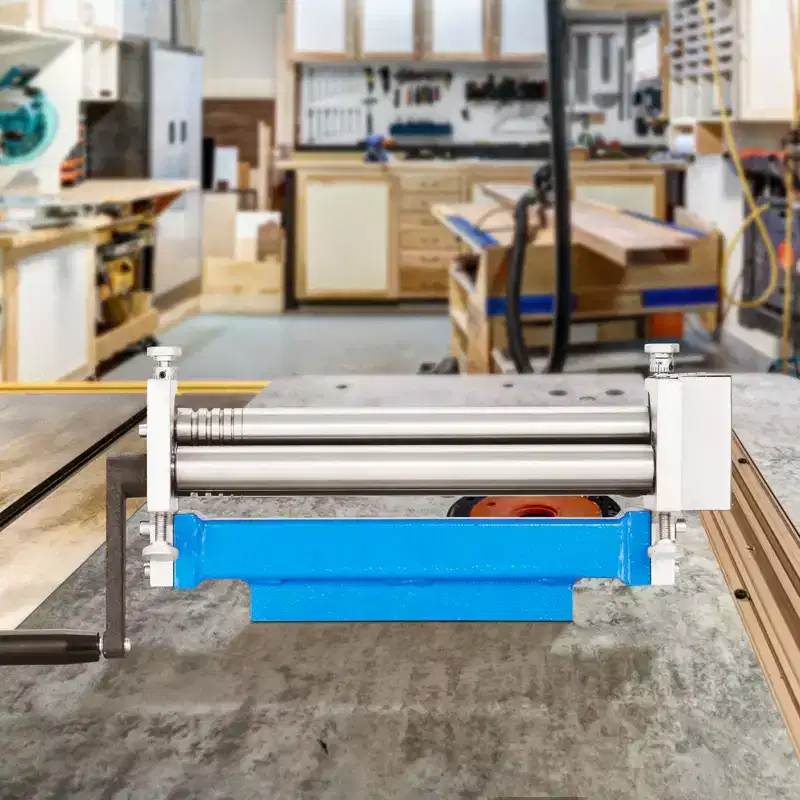 VEVOR Slip Roll Machine, 12.6 inches Forming Width in 20 Gauge Capacity, Sheet Metal Slip Roller Rolling Bending Machine, Blue
