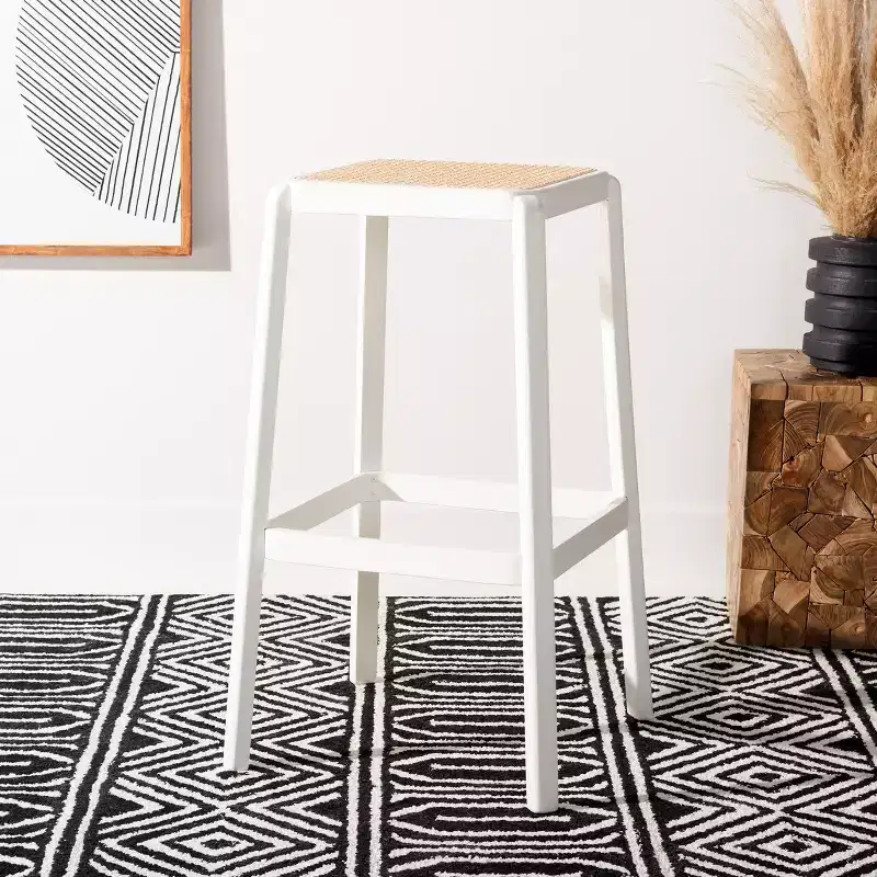 Silus Backless Cane Bar Stool - BST9505 - Safavieh