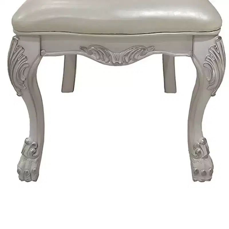25.75" Dresden Dining Chair: Upholstered, Tufted Back, Composite Wood - Acme Furniture