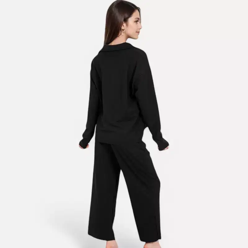 Anna-Kaci Women's Relaxed Fit Pullover and Wide Leg Lounge Pants Set