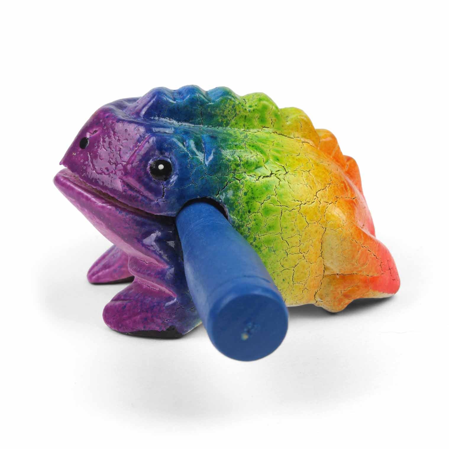 Mini Rainbow Frog Guiro
