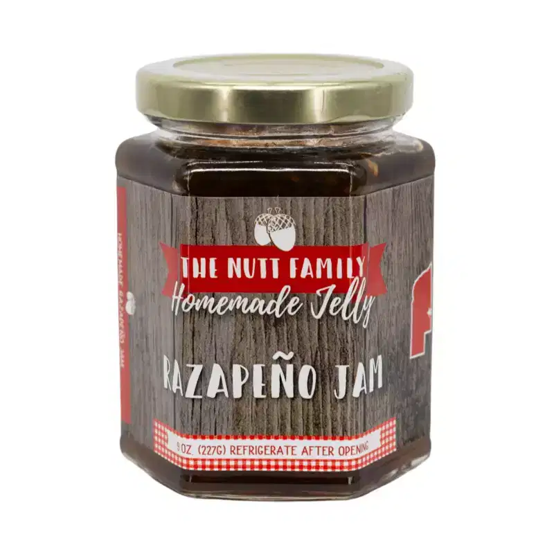 Nutt Family Jams & Jellies 8 oz Razapeo Jam - Pack of 2