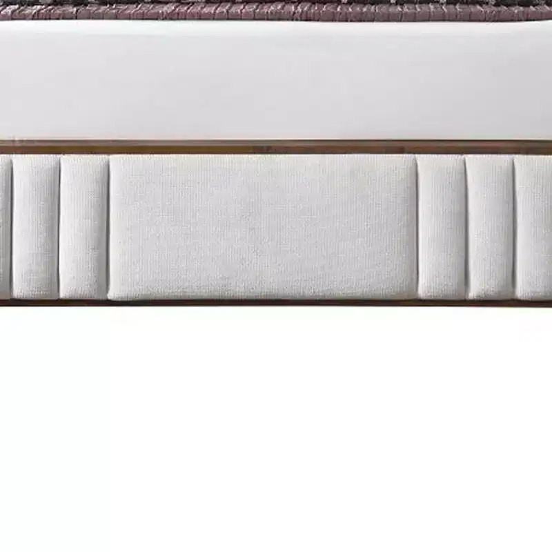 87.4" Eastern King Bed Kaleea Bed Light Gray Chenille Walnut Finish - Acme Furniture