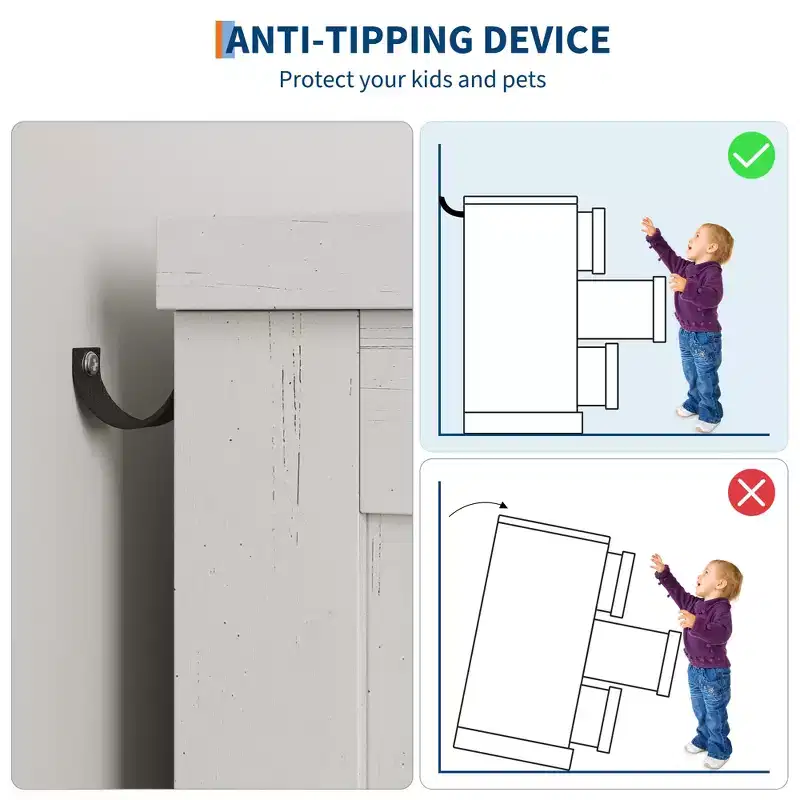 DobleePy Nightstand with Drawer