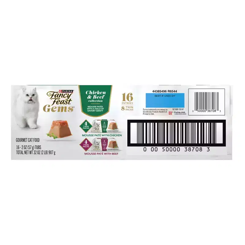 Fancy Feast Gems Chicken and Beef Flavor Wet Cat Food - 2oz/16ct