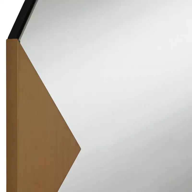 Possini Euro Design Drayden Gold 31 x 31 Triangles Wall Mirrors Set of 2