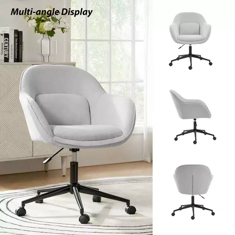 Virginia Office Chair With Curved Backrest|ART OF LIVING DESIGNS