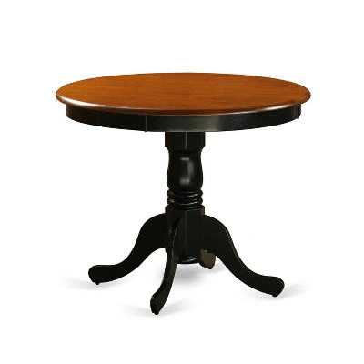 HomeStock Belmont 5-Piece Kitchen Table Set, Black & Cherry