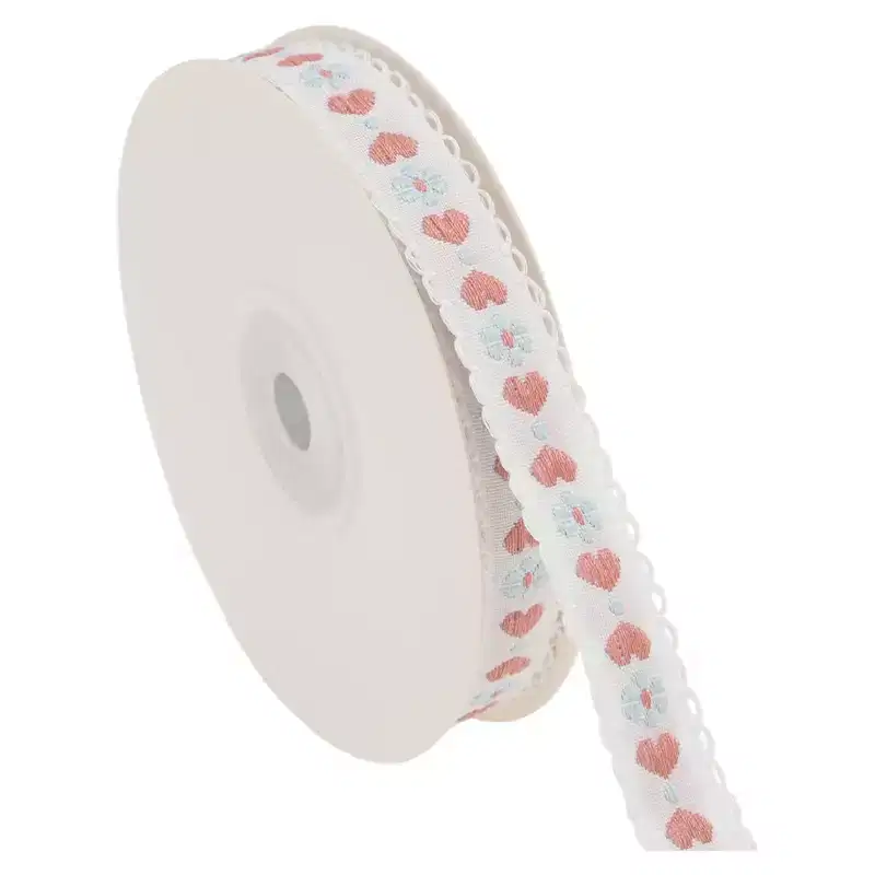 Unique Bargains 0.39x29.53' Heart Flower Gift Ribbon