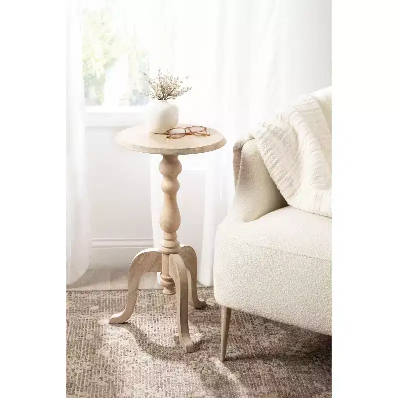 Kate and Laurel Tourneaux Wood Side Table