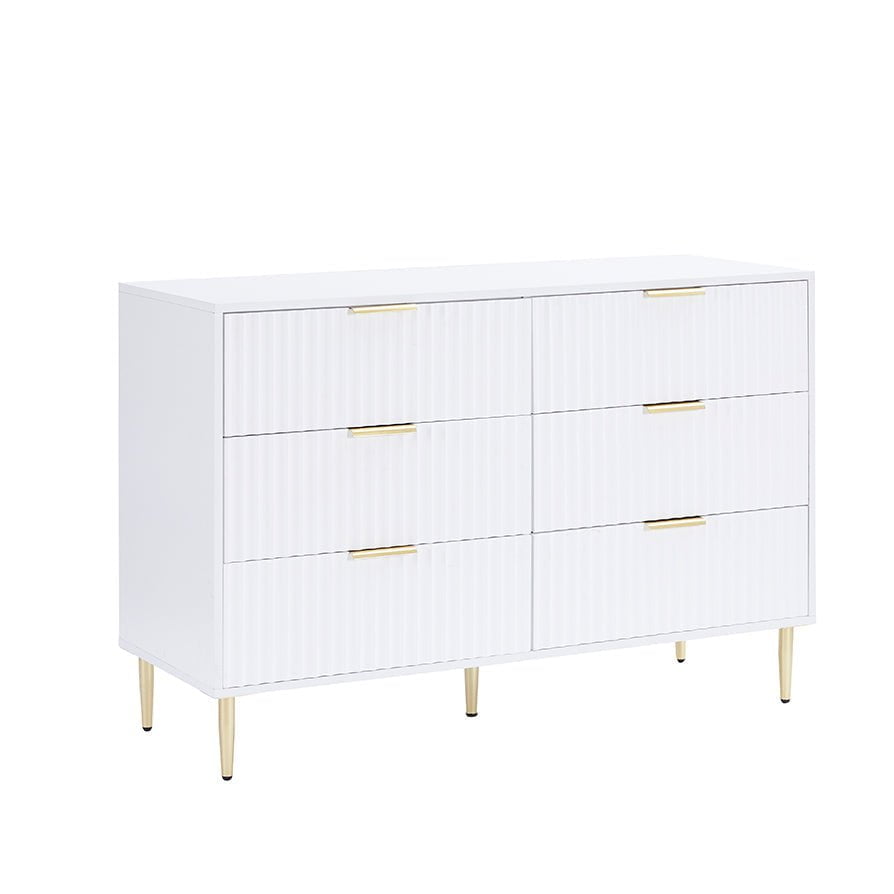6 Drawer Chest - Warm White