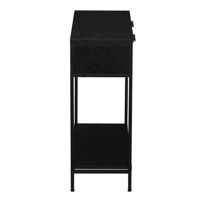 Household Essentials Bungalow Console Table Black