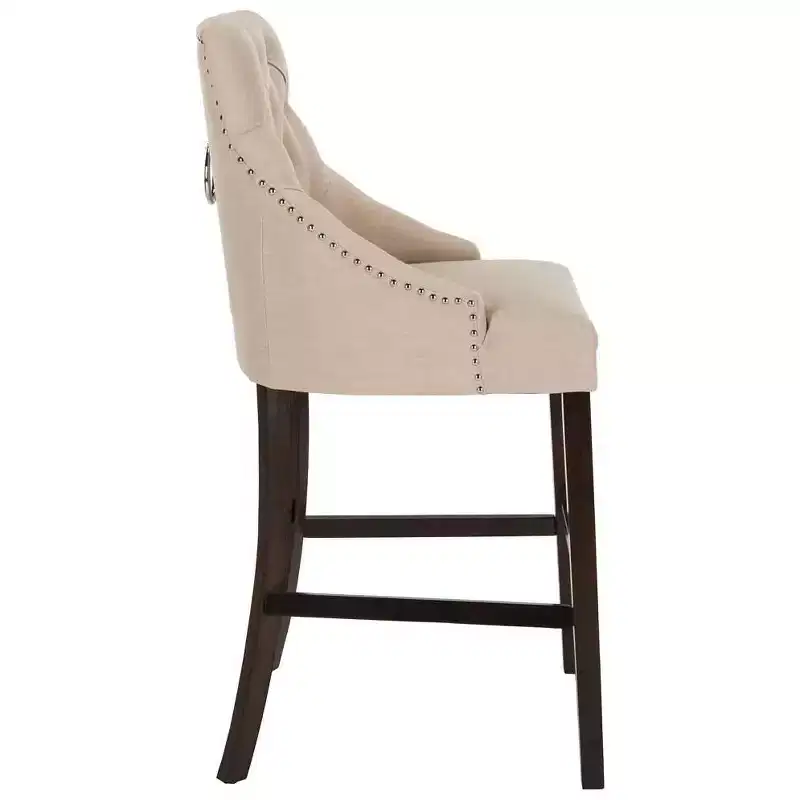 Eleni Tufted Wing Back Bar Stool (Set Of 2) - BST6304 - Safavieh