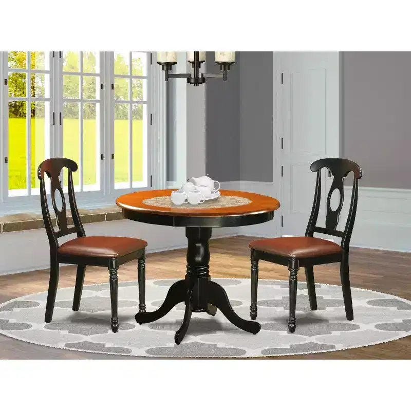 Dining Set for 2 - Kitchen Table with 2 Chairs - Small Bistro Set