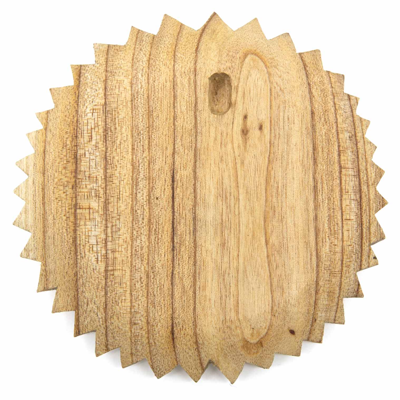 Green Man Round Wood Plaque