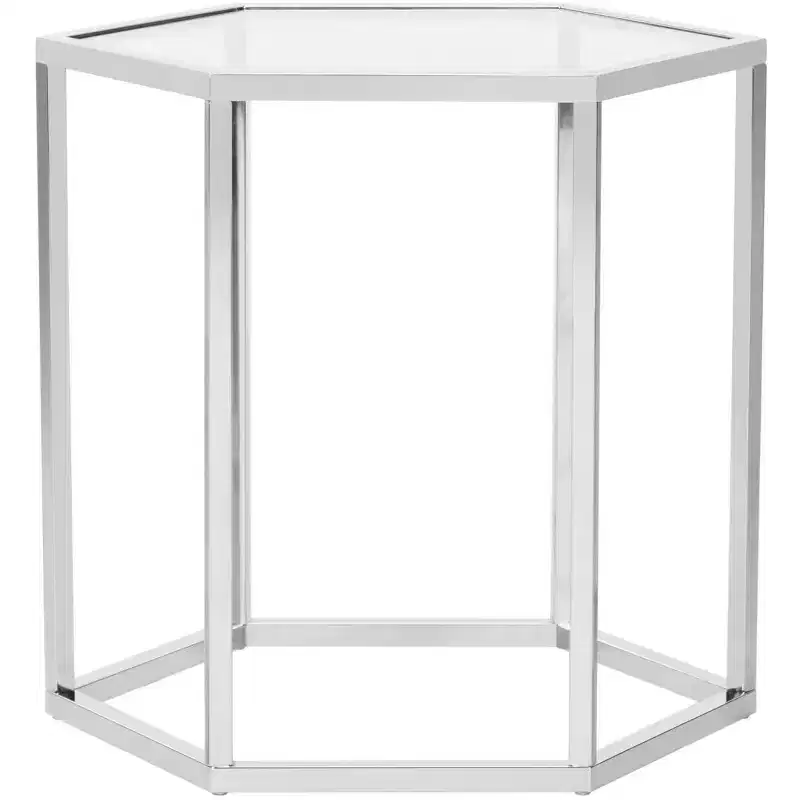 Teagan End Table - MMT6002A - Chrome - Safavieh