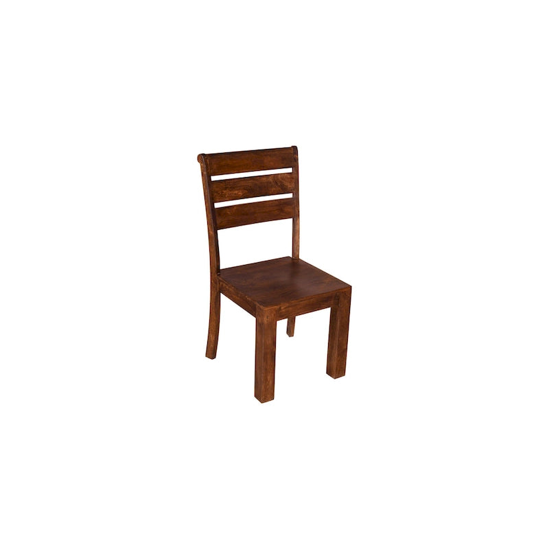 Solid Mango Wood Dining Chairs, Set of 2
