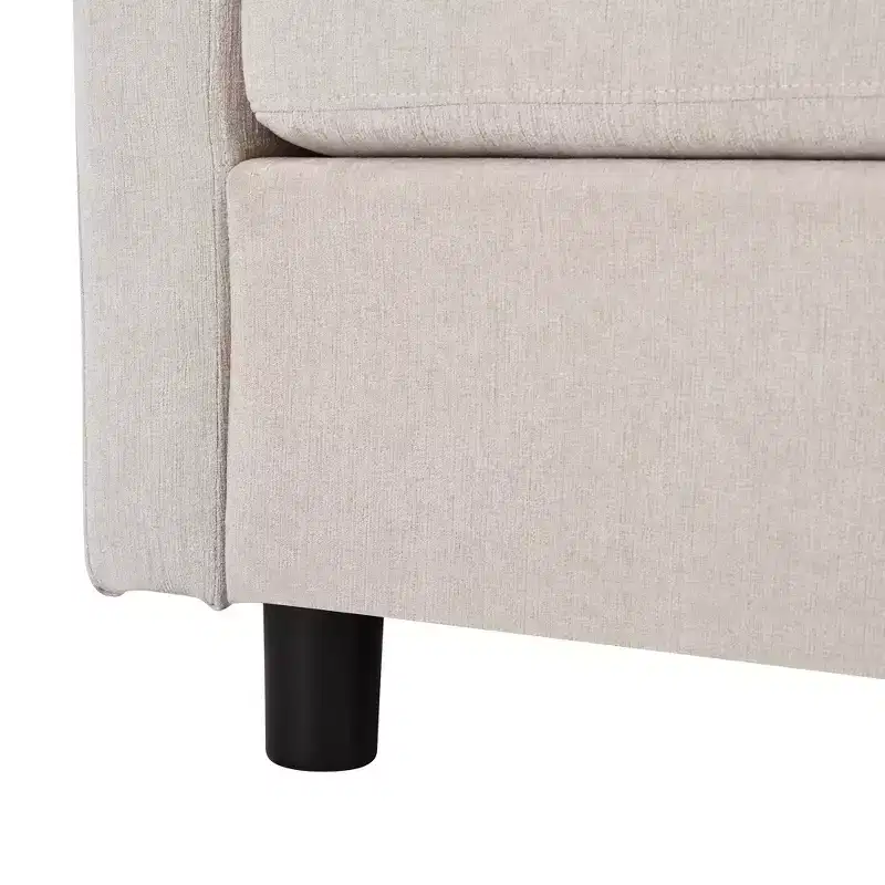 105.5 Upholstered Combination Sofas with Three Pillows and Curved Seat-ModernLuxe
