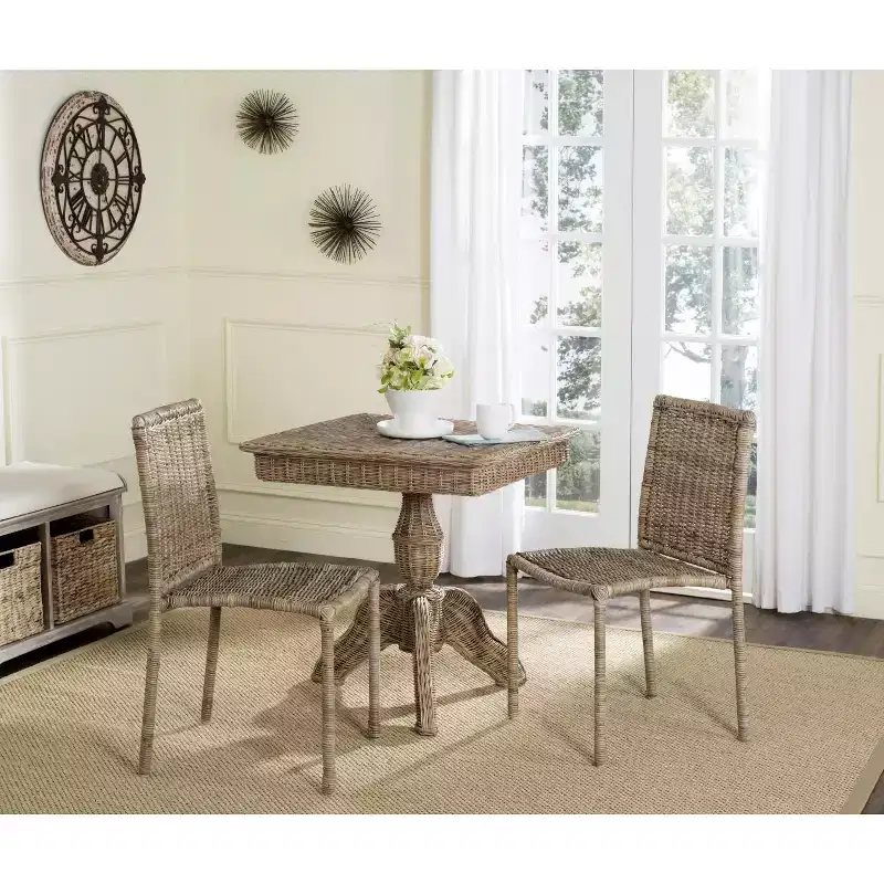Makassar Side Chair (Set of 2) - SEA8008 - Grey - Safavieh